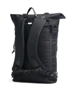 Reborn Christopher Rolltop Rucksack 13″ recyceltes Polyester schwarz