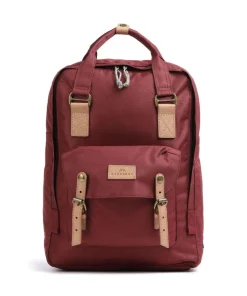 Reborn Macaroon Large Rucksack recyceltes Polyester dunkelrot