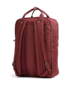 Reborn Macaroon Large Rucksack recyceltes Polyester dunkelrot