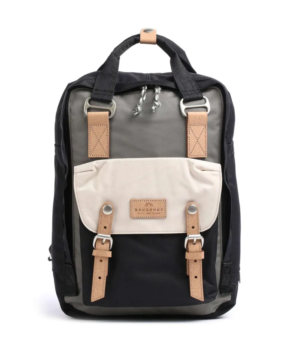 Reborn Macaroon Rucksack 14″ recyceltes Polyester schwarz/grau