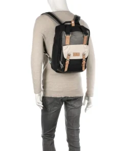 Reborn Macaroon Rucksack 14″ recyceltes Polyester schwarz/grau