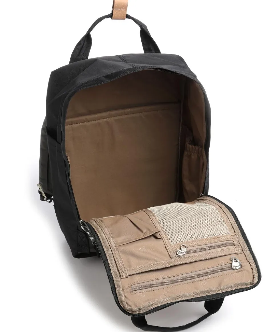 Reborn Macaroon Rucksack 14″ recyceltes Polyester schwarz/grau