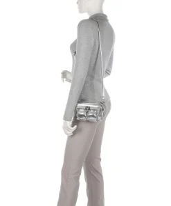 Recycled Cool Helena Umhängetasche Lederimitat silber
