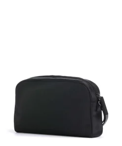 Recycled Nylon Kulturbeutel schwarz 24 cm