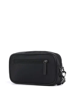 Recycled Nylon Kulturbeutel schwarz 24 cm