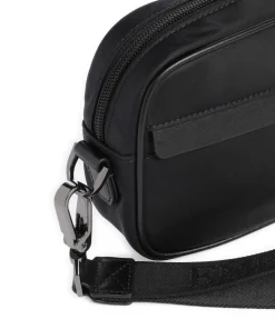 Recycled Nylon Kulturbeutel schwarz 24 cm