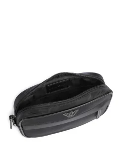 Recycled Nylon Kulturbeutel schwarz 24 cm