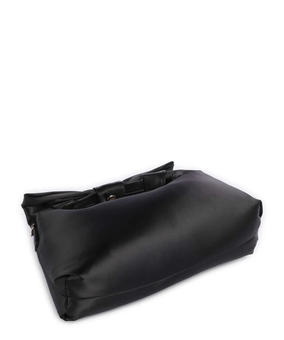 Recycled Satin Dandy Handtasche Textil schwarz