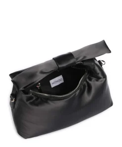 Recycled Satin Dandy Handtasche Textil schwarz