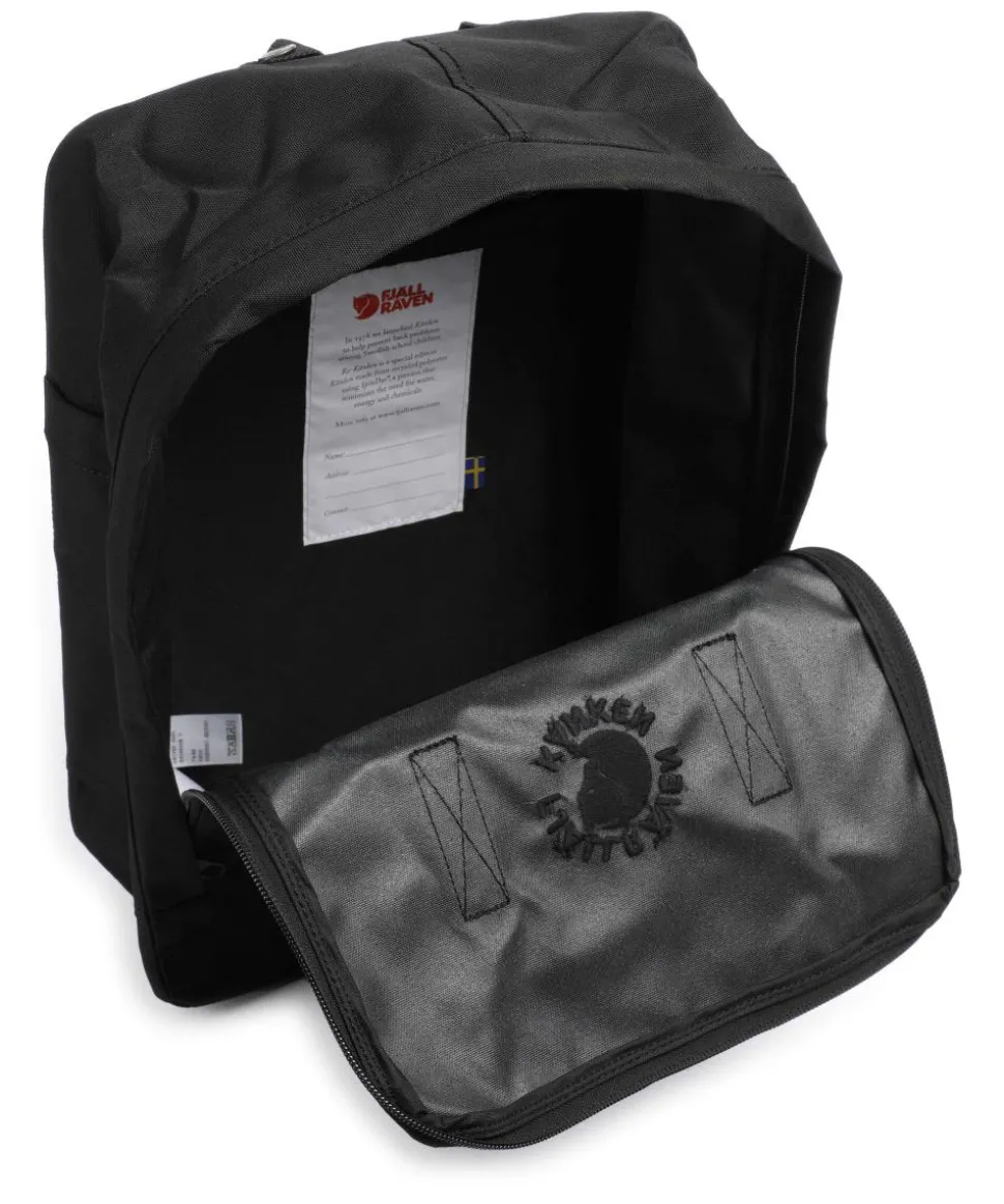 Re-Kånken Rucksack recyceltes Polyester schwarz