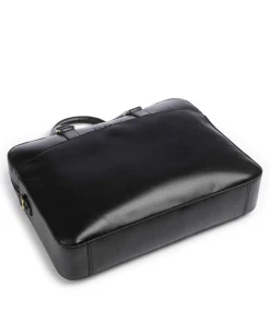 Remo Aktentasche 15″ fein genarbtes Rindsleder schwarz