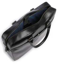 Remo Aktentasche 15″ fein genarbtes Rindsleder schwarz