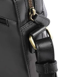 Remo Umhängetasche fein genarbtes Rindsleder schwarz