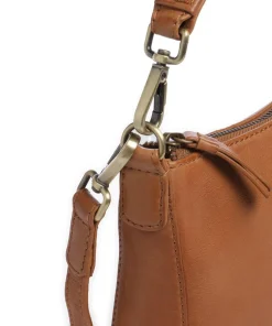 Remona Schultertasche genarbtes Rindsleder tan