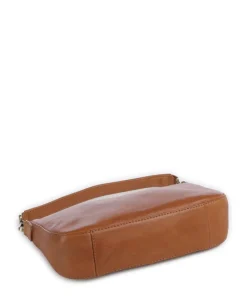 Remona Schultertasche genarbtes Rindsleder tan
