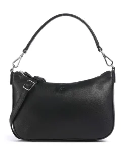 Remona Umhängetasche genarbtes Rindsleder schwarz