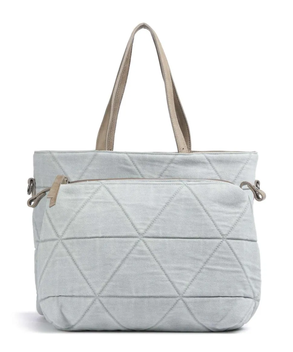 Reversible Shopper genarbtes Leder hellbraun