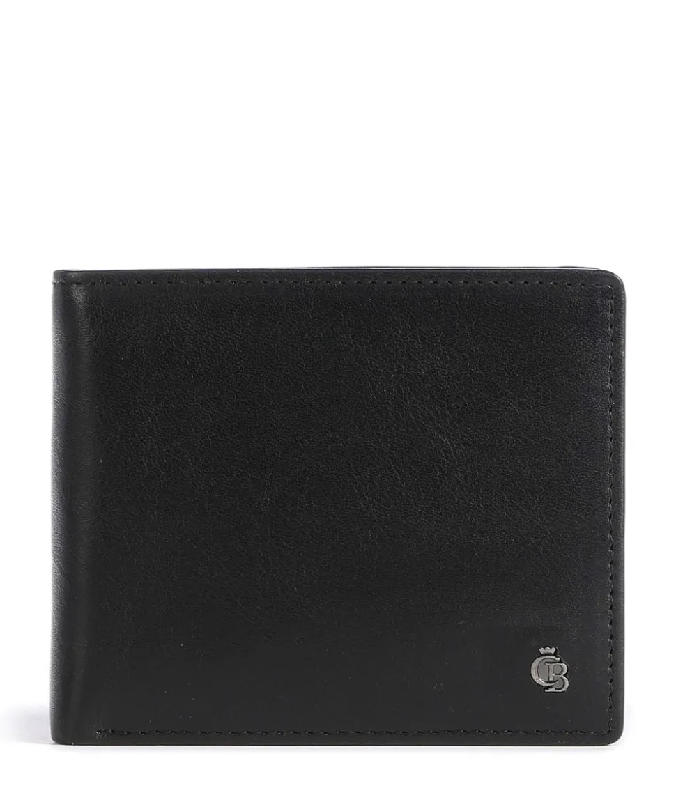 RFID Geldbörse fein genarbtes Rindsleder schwarz