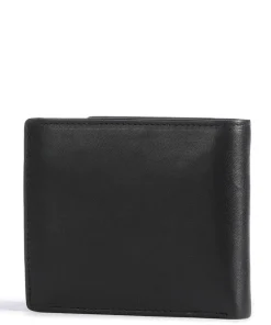 RFID Geldbörse fein genarbtes Rindsleder schwarz