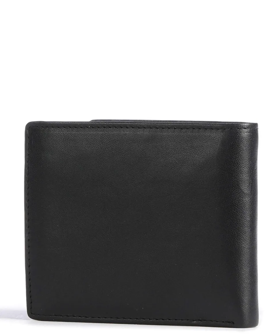 RFID Geldbörse fein genarbtes Rindsleder schwarz