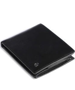 RFID Geldbörse fein genarbtes Rindsleder schwarz