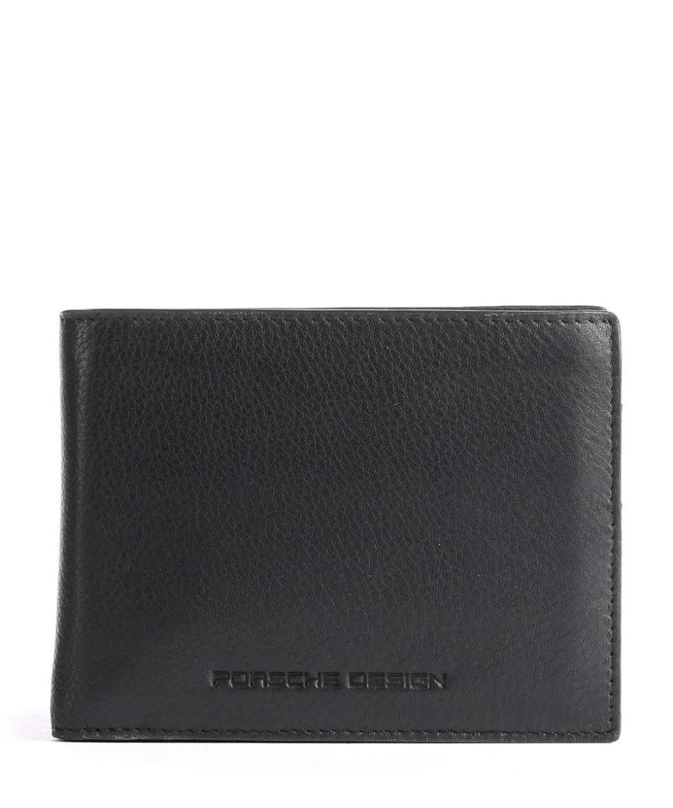RFID Geldbörse genarbtes Rindsleder schwarz