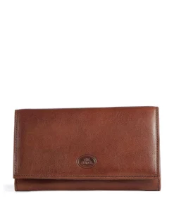 RFID Geldbörse glattes Leder cognac