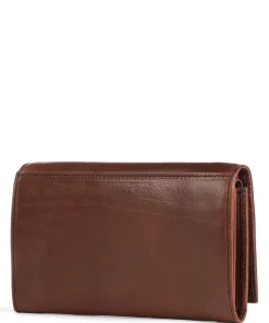 RFID Geldbörse glattes Leder cognac