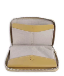 RFID Geldbörse Leder senfgelb