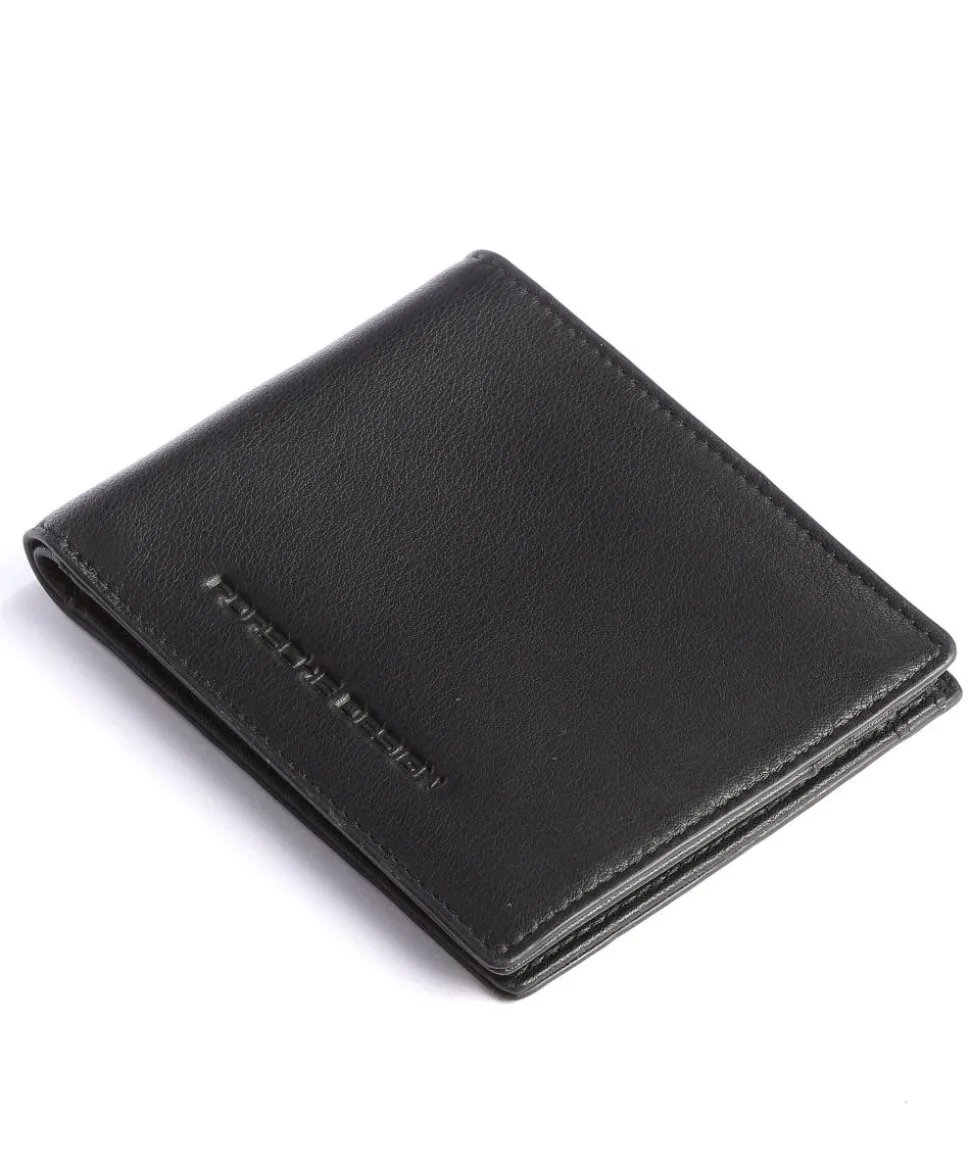 RFID Kreditkartenetui genarbtes Rindsleder schwarz