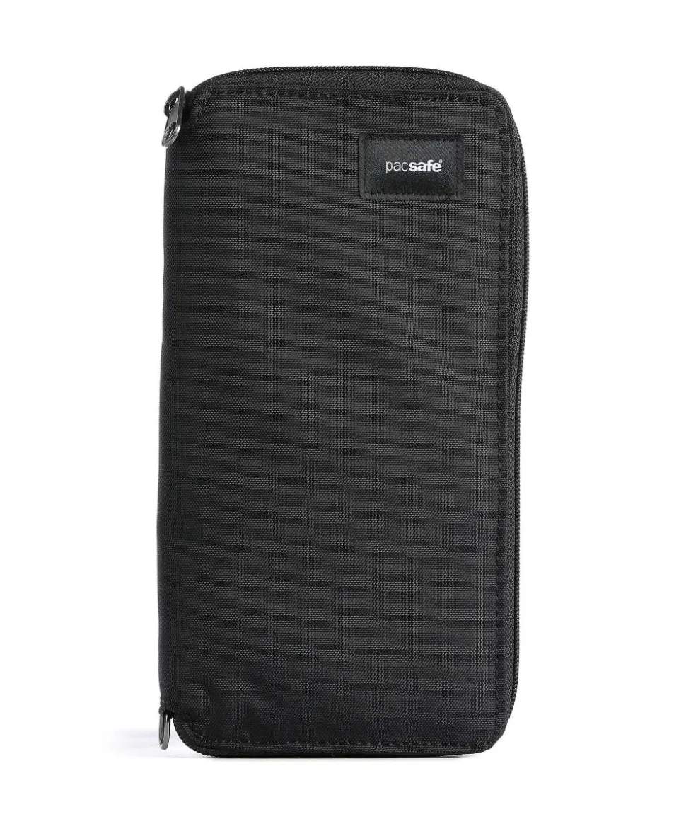 RFIDsafe Geldbörse recyceltes Polyester schwarz