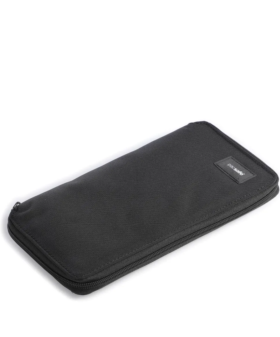 RFIDsafe Geldbörse recyceltes Polyester schwarz