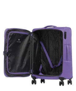 Rügen 4-Rollen Trolley Set violett 3-tlg.