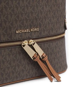 Rhea Zip Rucksack Canvas dunkelbraun