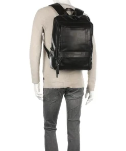 Rich Rucksack 15″ Pull-Up Rindsleder schwarz