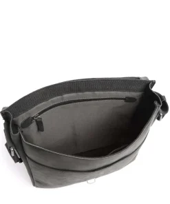 Richmond Schultertasche Leder schwarz