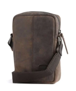 Richmond Umhängetasche fein genarbtes Rindsleder dunkelbraun