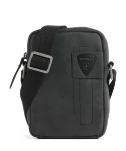 Richmond Umhängetasche fein genarbtes Rindsleder schwarz