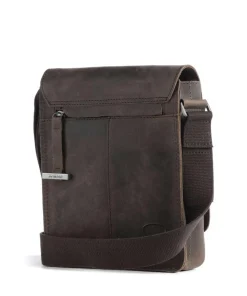 Richmond Umhängetasche Leder dunkelbraun