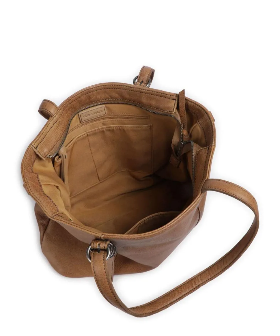 Ride Easy Shopper genarbtes Leder karamellbraun