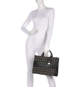 Ridhi M Handtasche Polyester schwarz