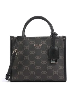 Ridhi S Handtasche Lederimitat schwarz