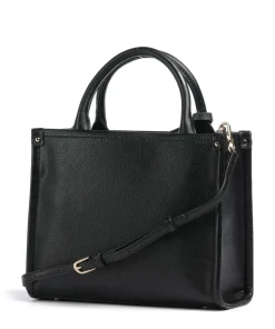 Ridhi S Handtasche Lederimitat schwarz