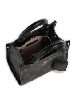 Ridhi XS Umhängetasche Lederimitat braun/schwarz