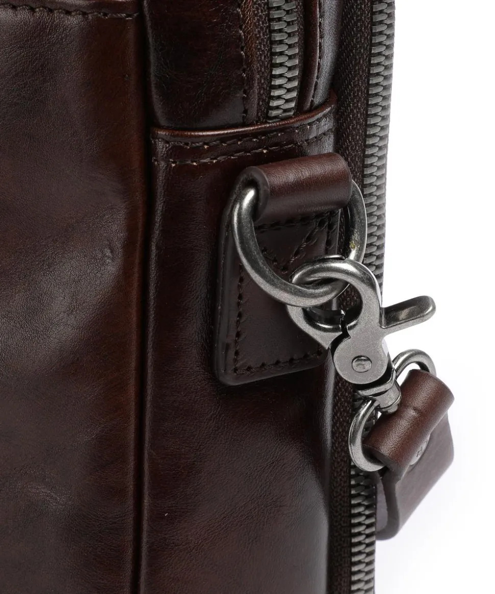 Rien RFID Aktentasche 15″ fein genarbtes Rindsleder cognac