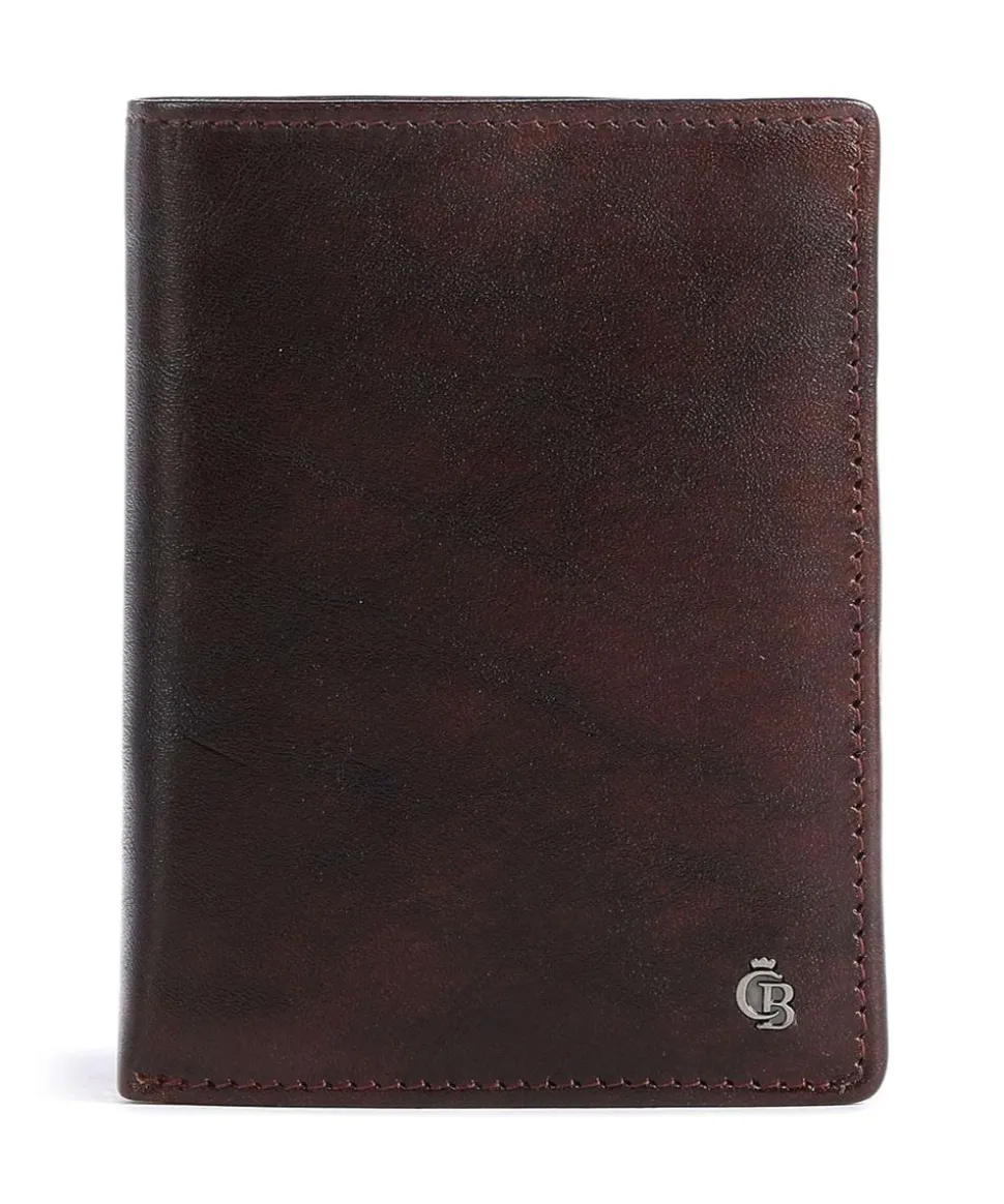 Rien RFID Geldbörse fein genarbtes Rindsleder braun