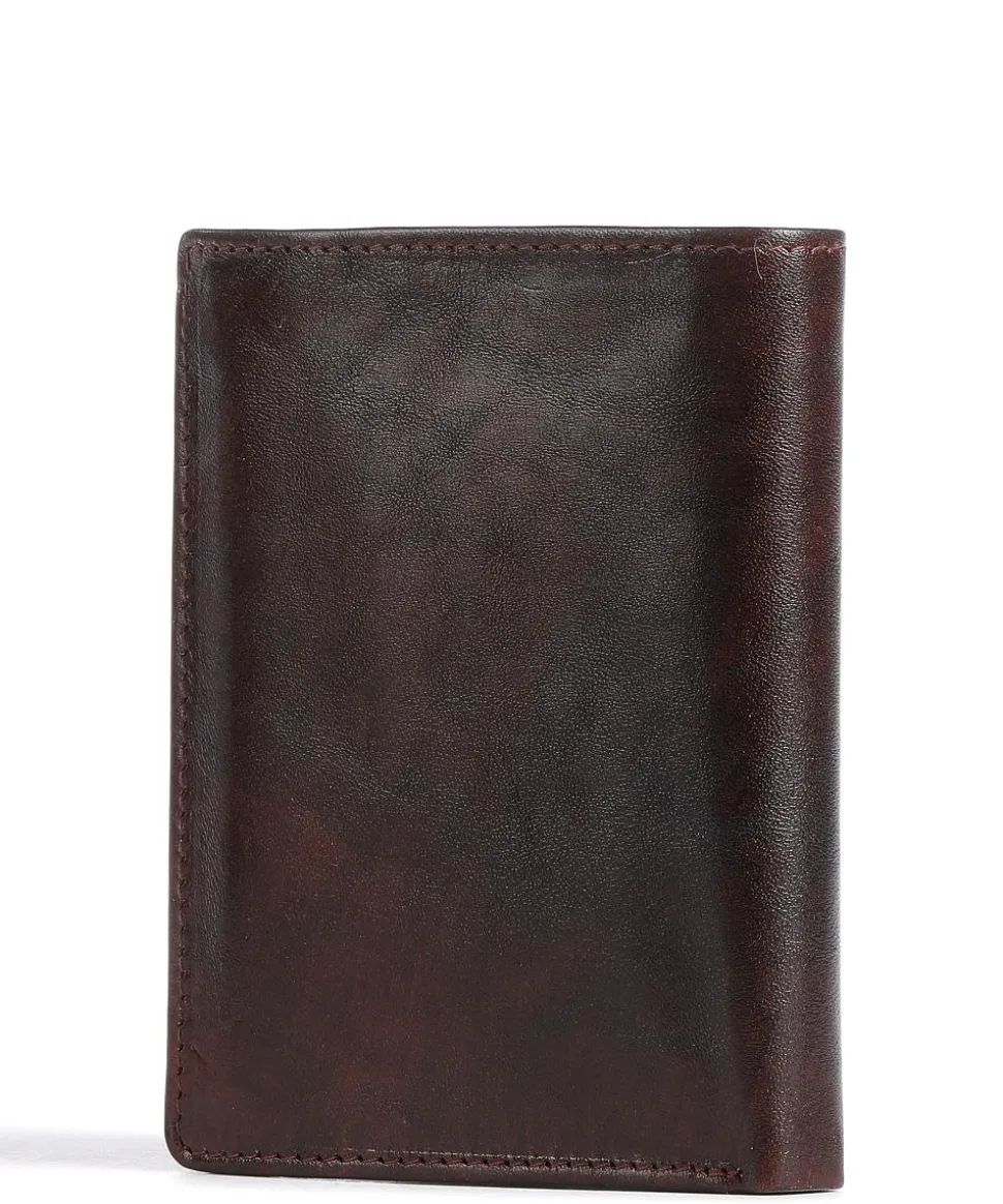 Rien RFID Geldbörse fein genarbtes Rindsleder braun