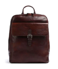 Rien RFID Rucksack 15″ glattes Rindsleder cognac