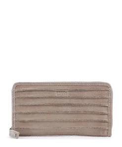 Riffel Big Total Geldbörse genarbtes Rindsleder beige