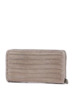 Riffel Big Total Geldbörse genarbtes Rindsleder beige